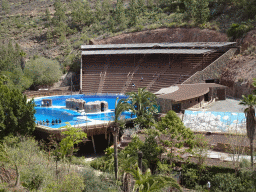 The Dolphinarium at the Palmitos Park, viewed from the Cactus Garden