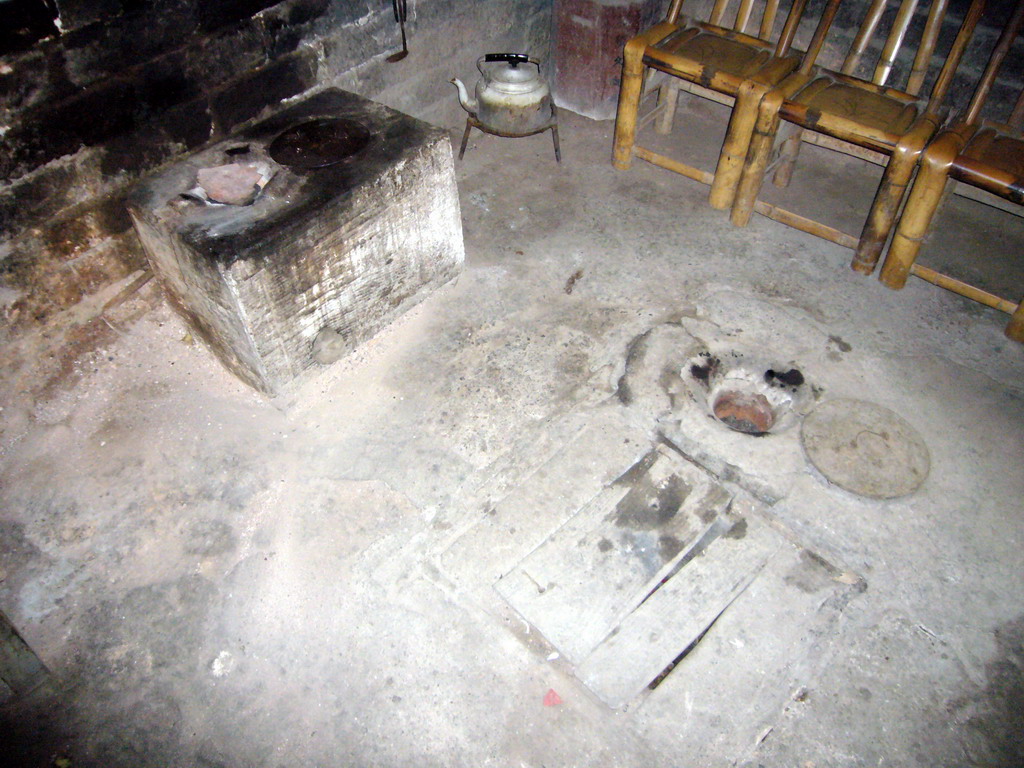 Kitchen in the old house of Miaomiao`s grandparents