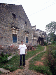 Tim in front of the old house of Miaomiao`s grandparents