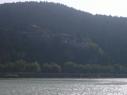 Xiangshan Temple and the Yi River, viewed from the west side of the Longmen Grottoes