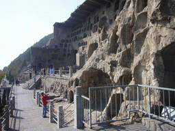 The west side of the Longmen Grottoes