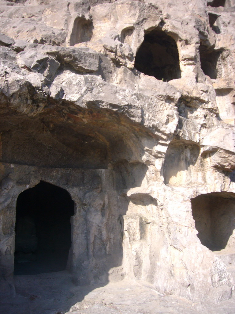 Cave and niches at the Qianxi Temple at the Longmen Grottoes
