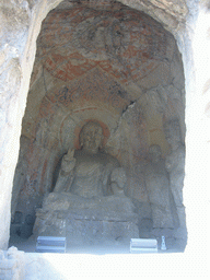 Buddha statue in Binyang North Cave at the Longmen Grottoes