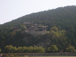 Xiangshan Temple, viewed from the west side of the Longmen Grottoes