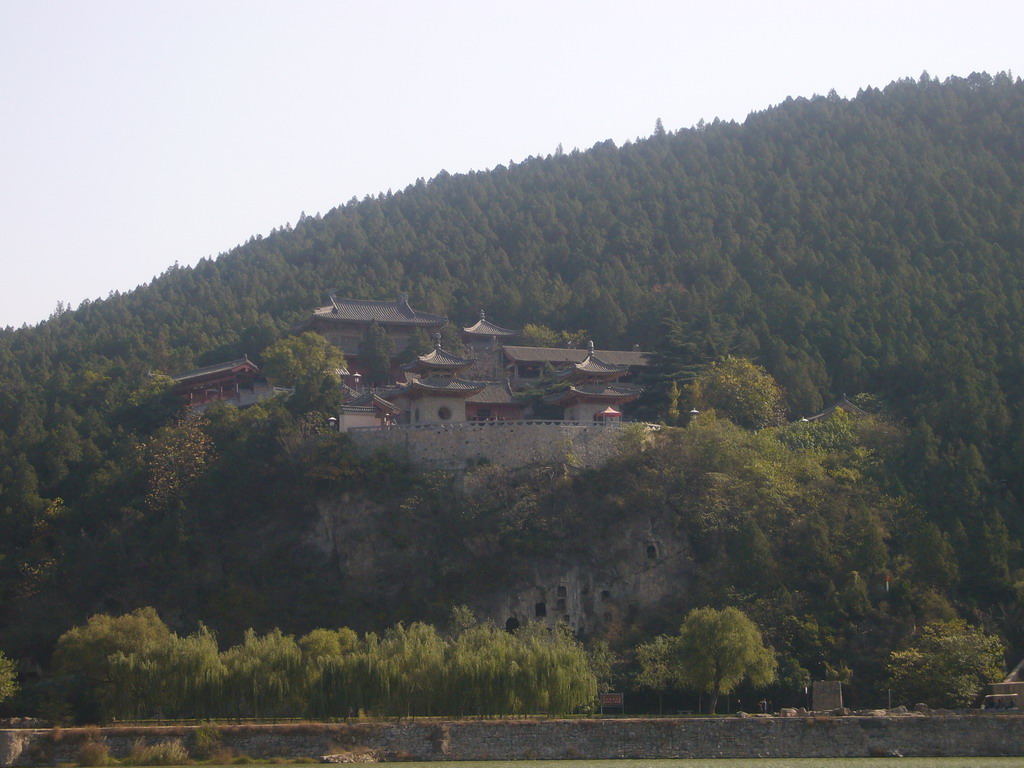 Xiangshan Temple, viewed from the west side of the Longmen Grottoes