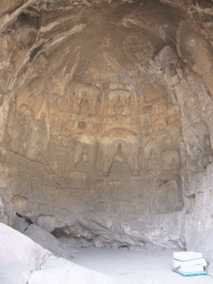 Cave with Buddha reliefs at the Longmen Grottoes