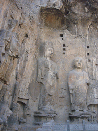 Statues at Fengxian Temple at the Longmen Grottoes