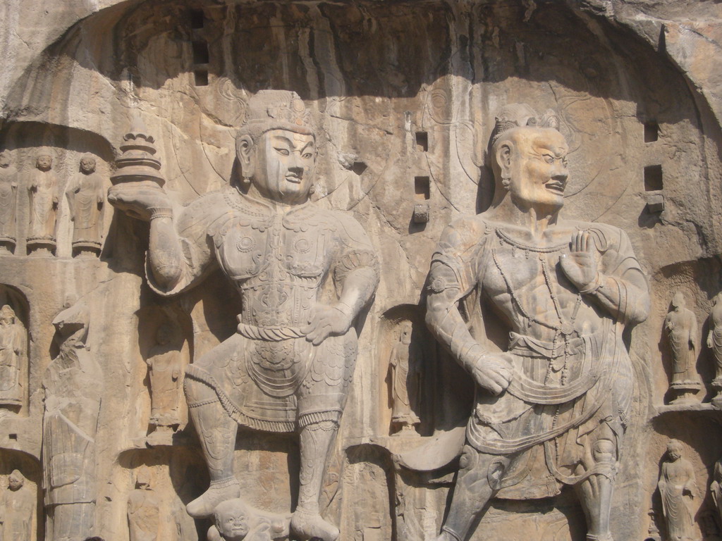 Statues at Fengxian Temple at the Longmen Grottoes