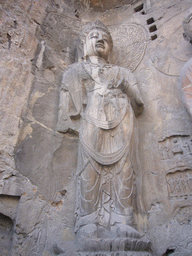 Statue at Fengxian Temple at the Longmen Grottoes