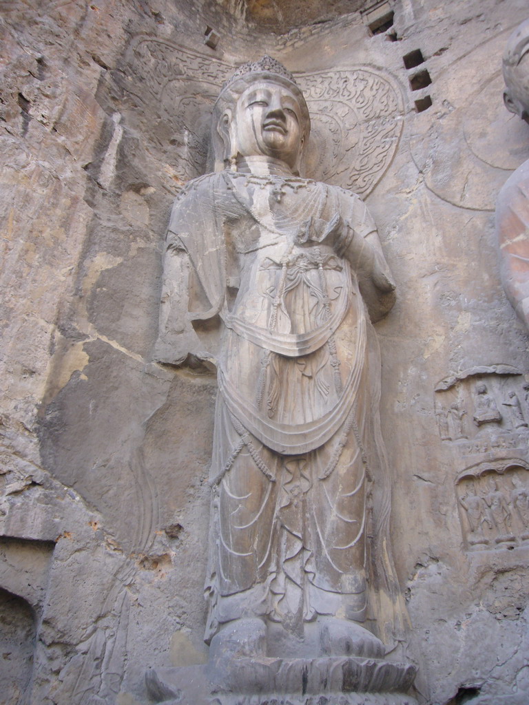 Statue at Fengxian Temple at the Longmen Grottoes