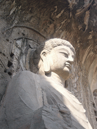 Statue at Fengxian Temple at the Longmen Grottoes