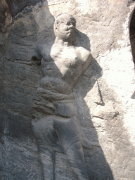 Statue at Fengxian Temple at the Longmen Grottoes