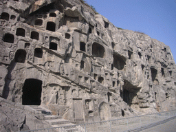 The west side of the Longmen Grottoes