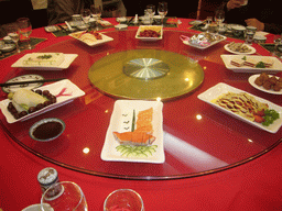 Dinner in a restaurant near Luoyang
