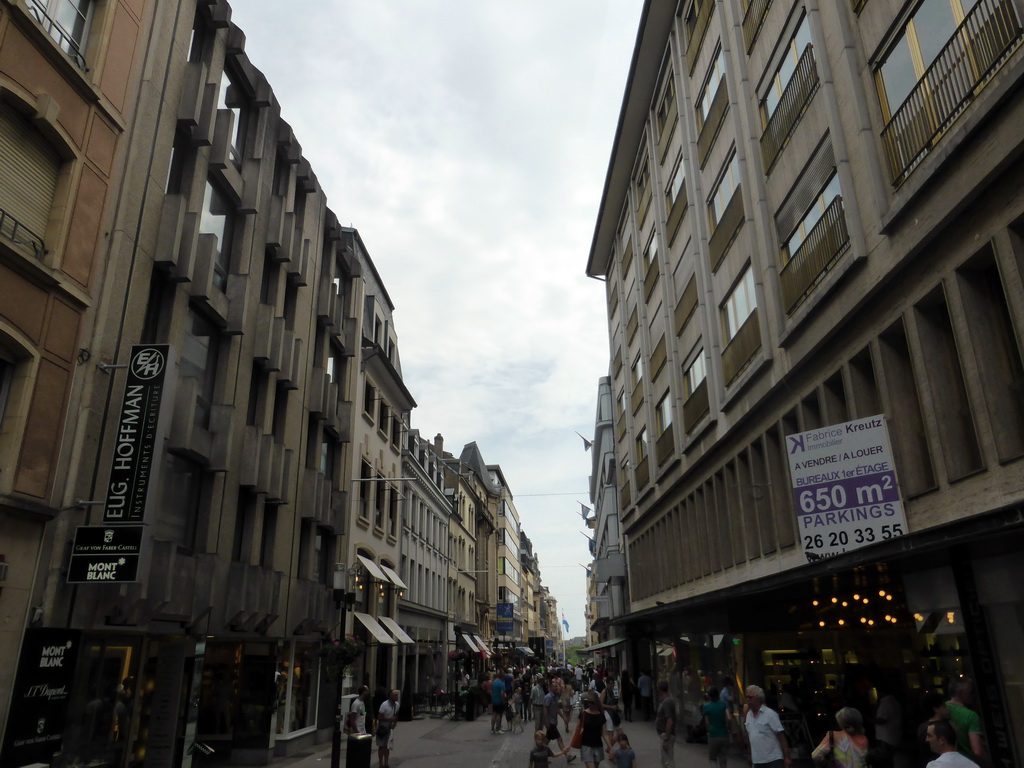 The Rue Philippe II shopping street