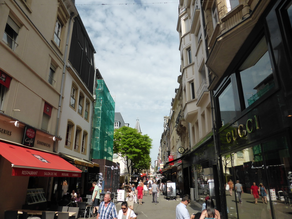 The Rue Philippe II shopping street