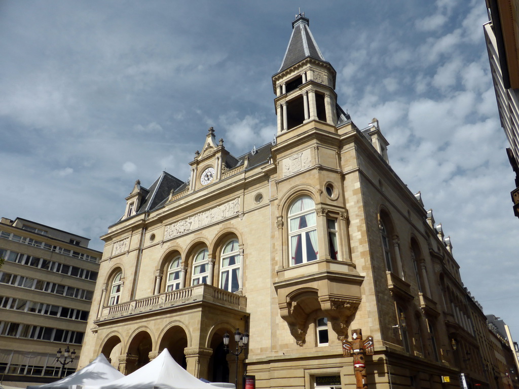 Front of the Cercle Municipal building at the Place d`Armes square