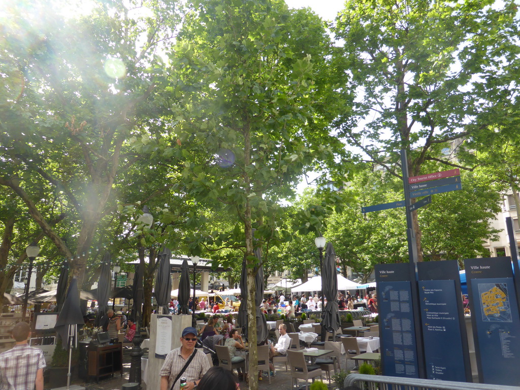 Market at the Place d`Armes square