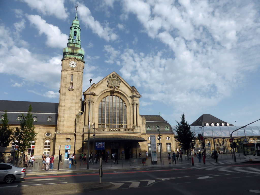 Front of the Luxembourg Railway Station at the Place de la Gare square