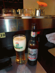 Asahi beer at the Sushi Ogasang restaurant at the Avenue de la Liberté