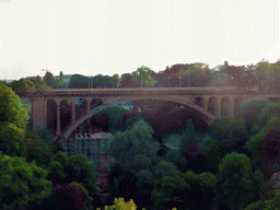 The Pont Adolphe bridge over the Vallée de la Pétrusse valley, viewed from the Place de la Constitution square