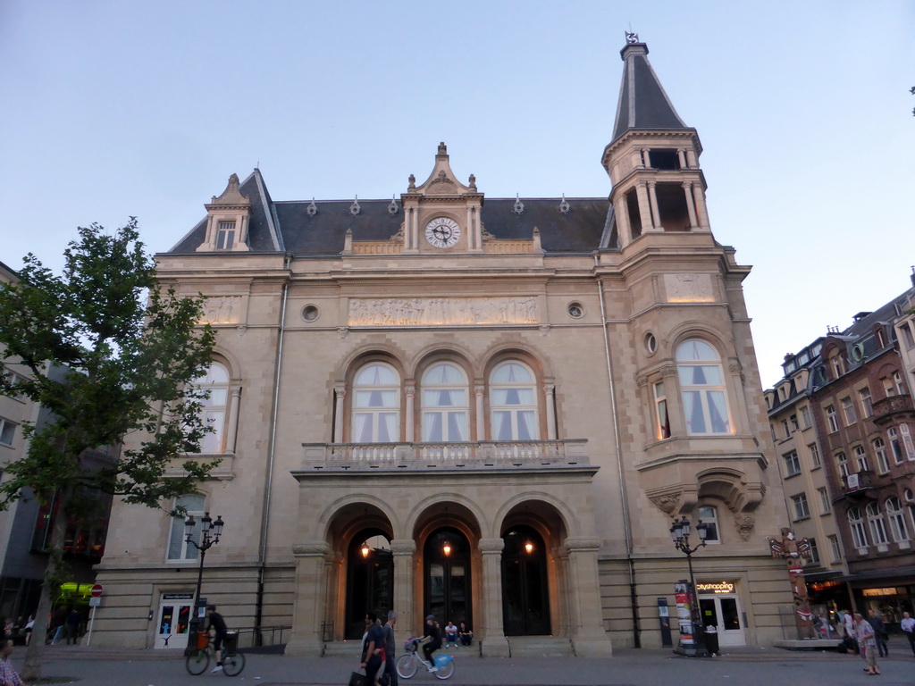 Front of the Cercle Municipal building at the Place d`Armes square