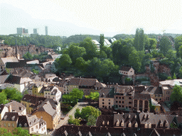 The Grund district and the Kirchberg district, viewed from the Judicial Precincts Area