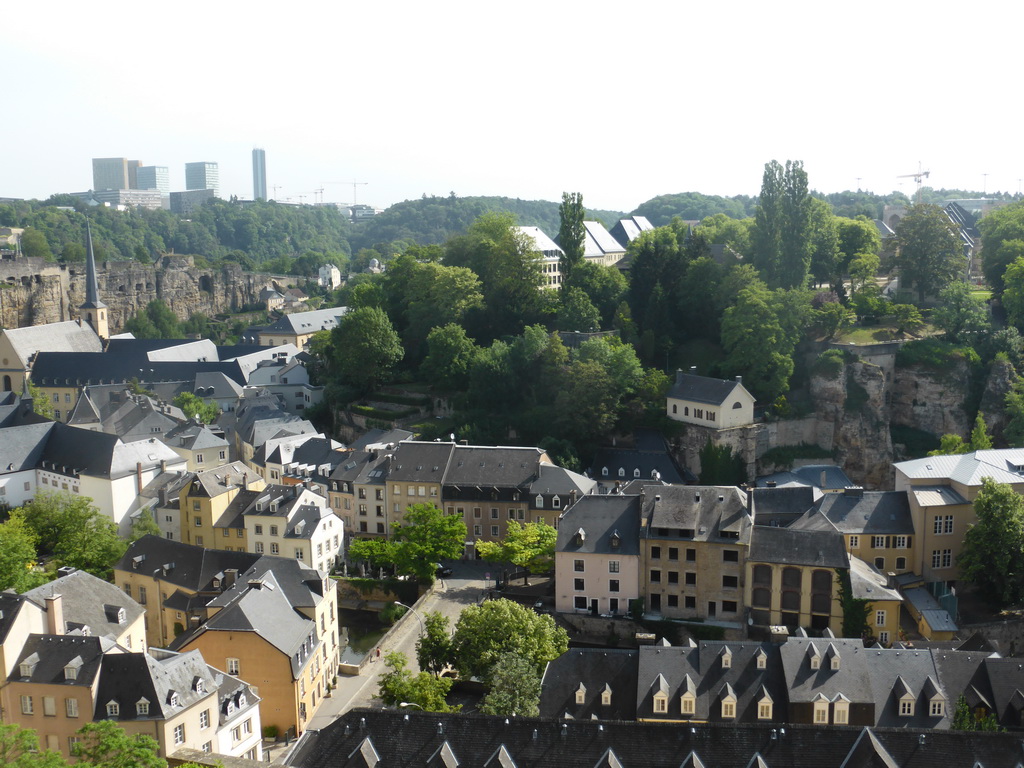 The Grund district and the Kirchberg district, viewed from the Judicial Precincts Area