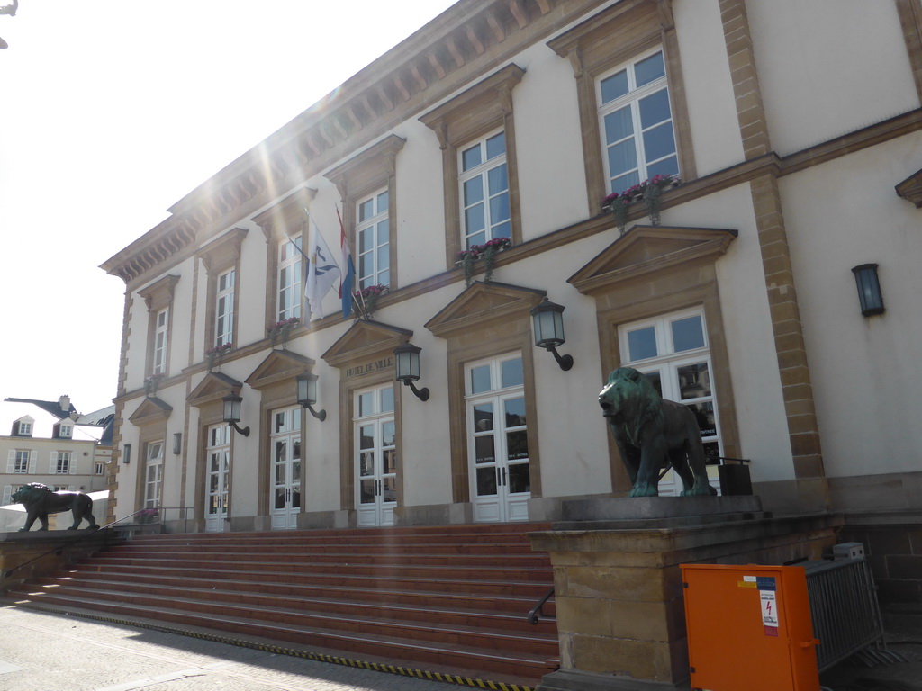 Front of the City Hall at the Place Guillaume II square