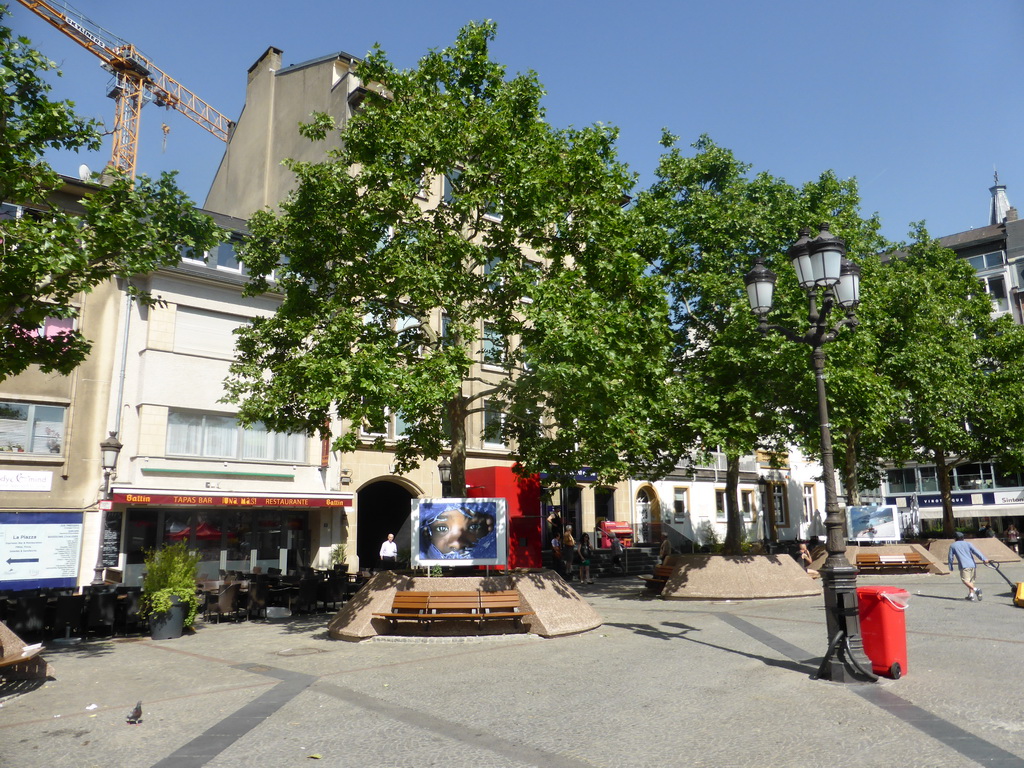 West side of the Place Guillaume II square