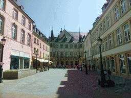 The Rue de la Reine street and the front of the Grand Ducal Palace