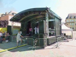 Stage at the Place Guillaume II square