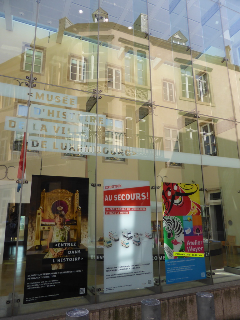 Front of the Luxembourg City History Museum at the Rue du St. Esprit street