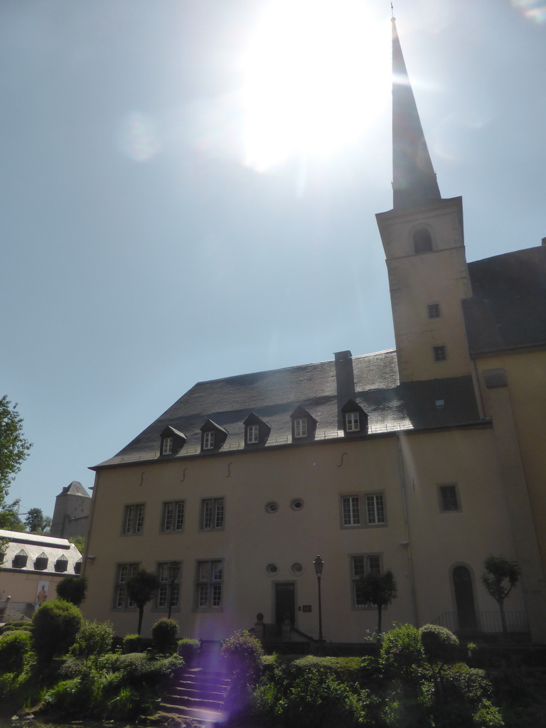 The Johanneskirche church, viewed from the Rue Plaetis street