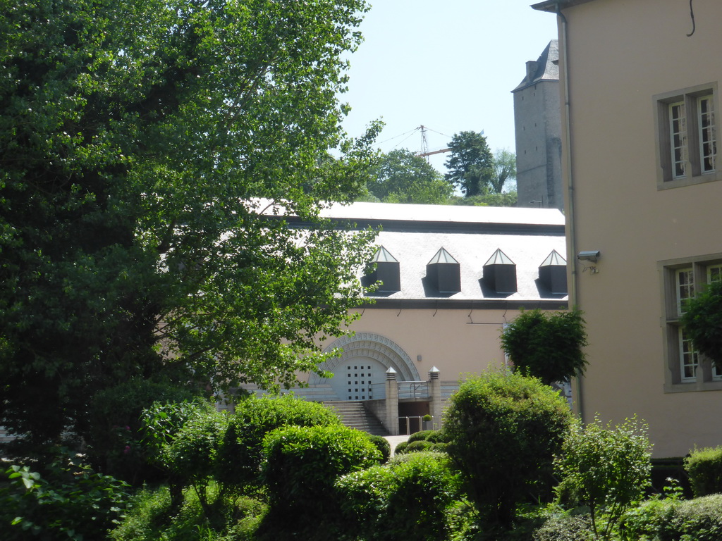 The northeast building of the Abbey of Neumünster, viewed from the Rue Plaetis street