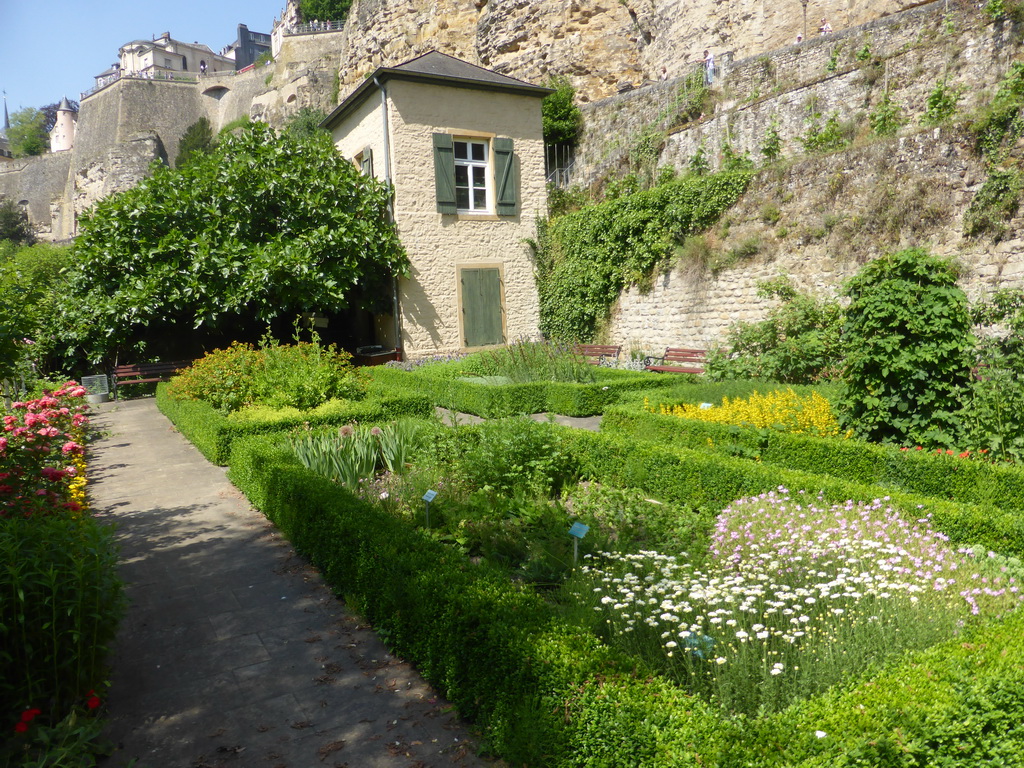 Gardens below the Chemin de la Corniche street and the Casemates du Bock