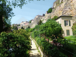 Gardens below the Chemin de la Corniche street and the Casemates du Bock