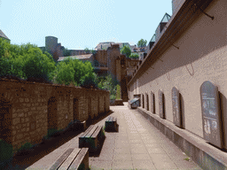 Path on the Wenzel Wall leading to the Abbey of Neumünster