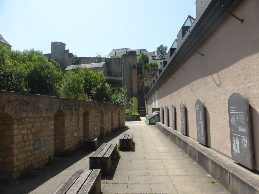 Path on the Wenzel Wall leading to the Abbey of Neumünster