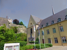 Southwest side of the Abbey of Neumünster and Saint Michael`s Church