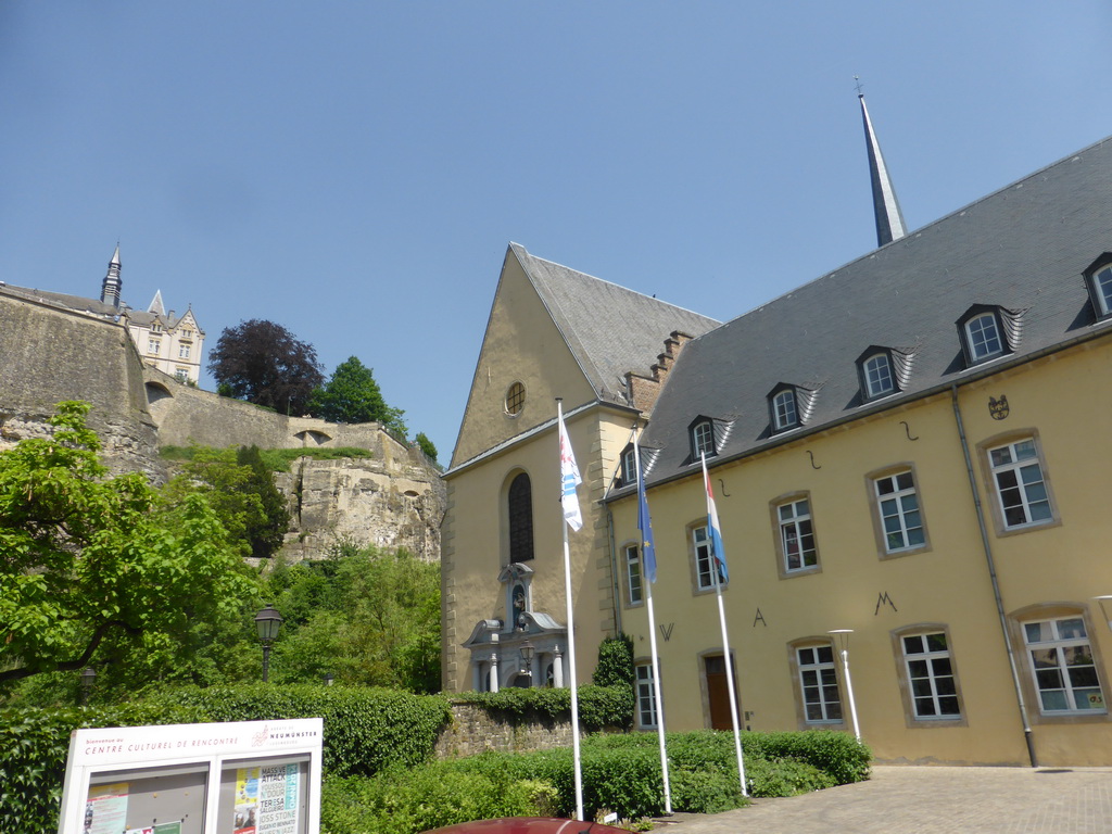 Southwest side of the Abbey of Neumünster and Saint Michael`s Church