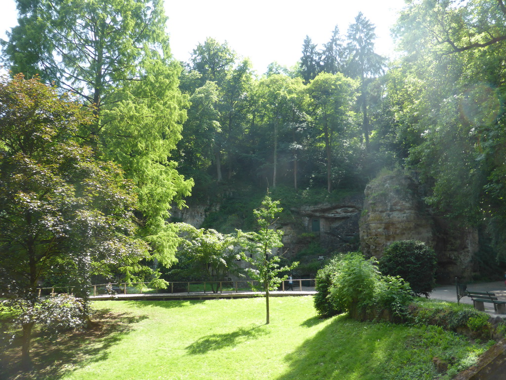 The Vallée de la Pétrusse valley with the entrance to another part of the Casemates de la Pétrusse