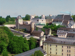 The Rham Plateau and the Grund district, viewed from the viewpoint on top of the Casemates du Bock