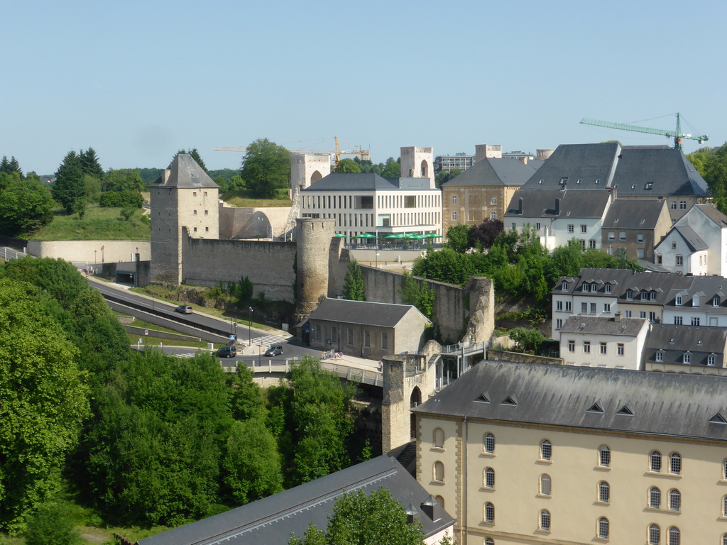 The Rham Plateau and the Grund district, viewed from the viewpoint on top of the Casemates du Bock