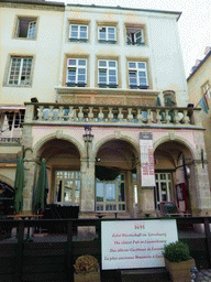 Front of `Ennert de Steiler`, the oldest pub in Luxembourg, at the Rue de la Loge street