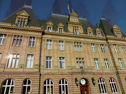 Facade of the Central Post Office at the Place Émile Hamilius square