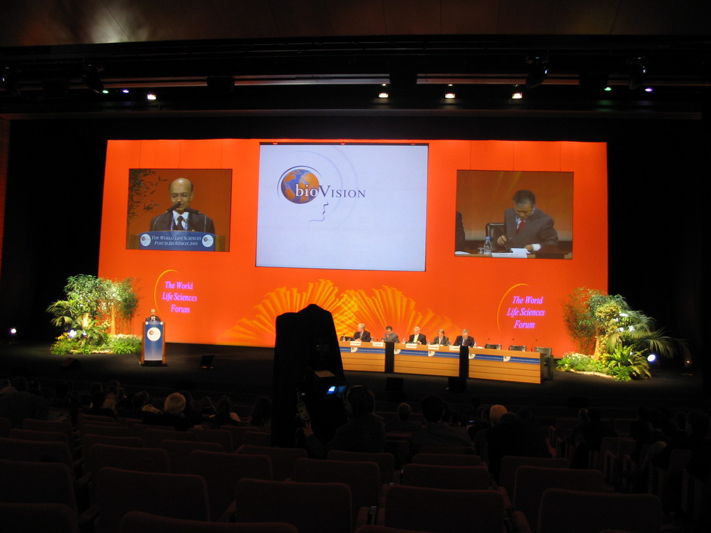 Panel discussion at the World Life Sciences Forum BioVision 2005 conference, at the Centre Congrès de Lyon conference center