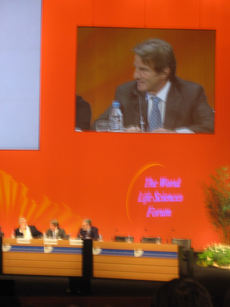 Panel discussion at the World Life Sciences Forum BioVision 2005 conference, at the Centre Congrès de Lyon conference center