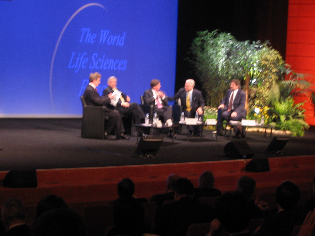 Panel discussion at the World Life Sciences Forum BioVision 2005 conference, at the Centre Congrès de Lyon conference center