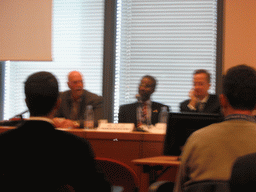 Panel discussion with Craig Venter at the World Life Sciences Forum BioVision 2005 conference, at the Centre Congrès de Lyon conference center